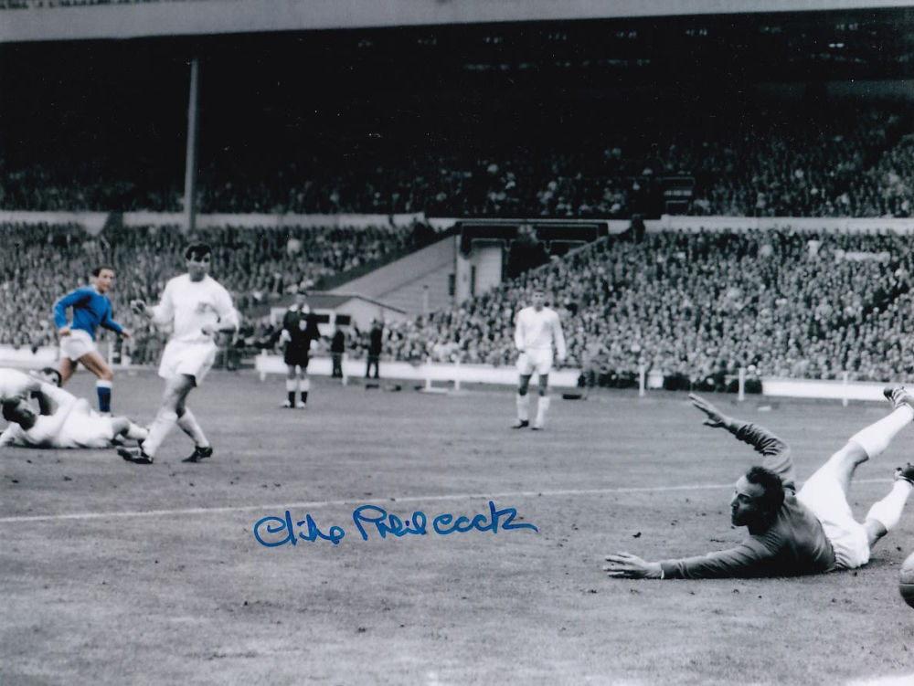 Lot 626: Football Autographed Mike Trebilcock 1966 Colorized 8 X...