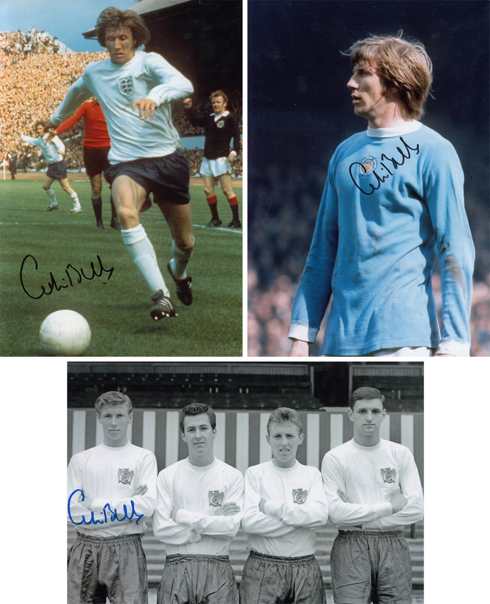 Lot 630: Football Autographed Colin Bell 1960s & 1970s A...