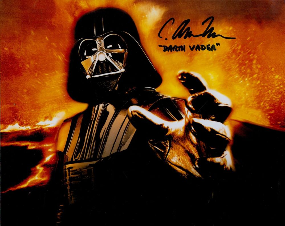 Lot 675: C Andrew Nelson signed Darth Vader Star Wars...