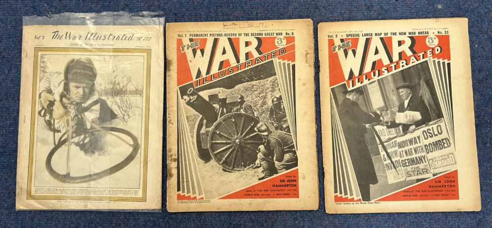Lot 723: War Illustrated Three original publications. March 1944, Vol...