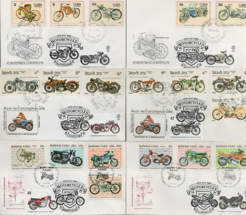 Lot 741: Sport Motor Cycling cover collection. Nice FDCs including...