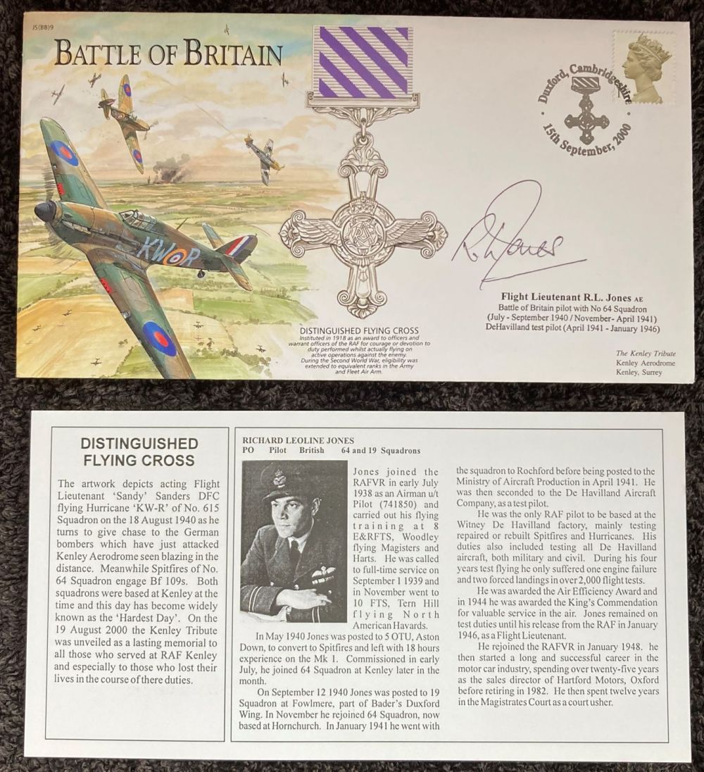 Lot 53: WW2 Battle of Britain pilot Flt Lt Richard...