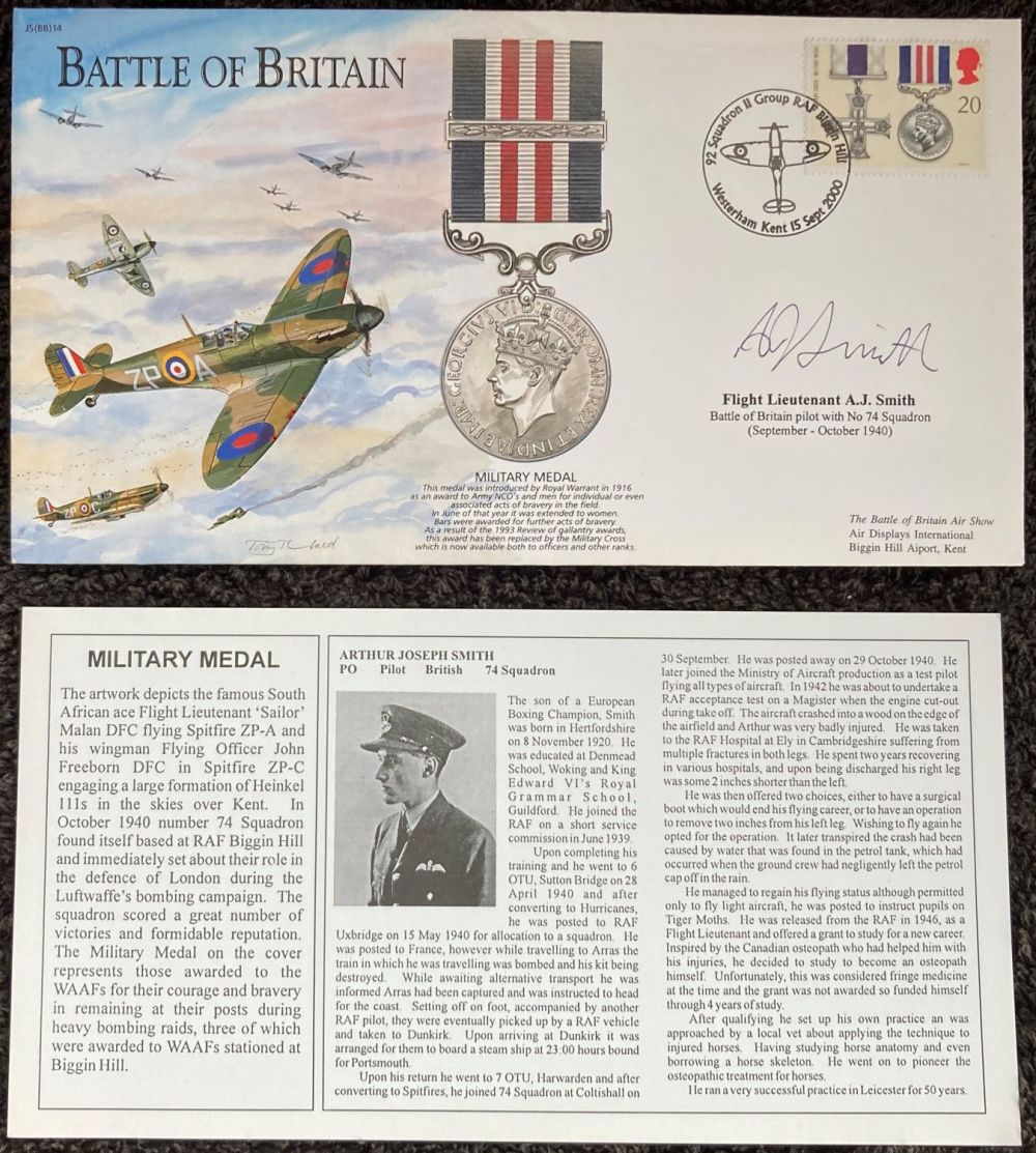 Lot 57: WW2 Battle of Britain pilot Flt Lt A...