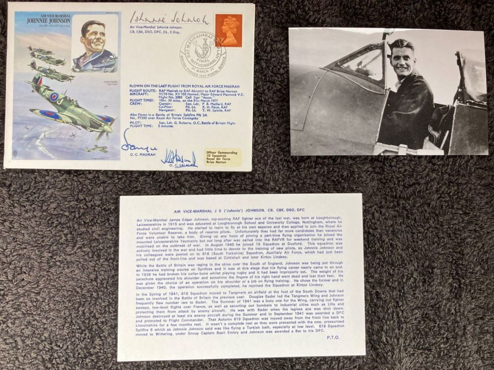 Lot 59: WW2 Battle of Britain pilot and top ace...