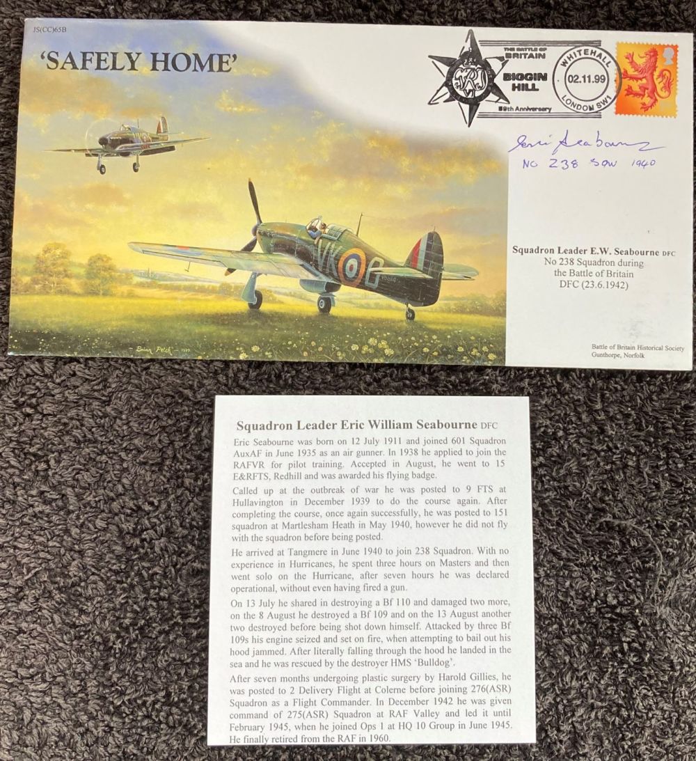 Lot 63: WW2 Battle of Britain pilot Sqn Ldr Eric...