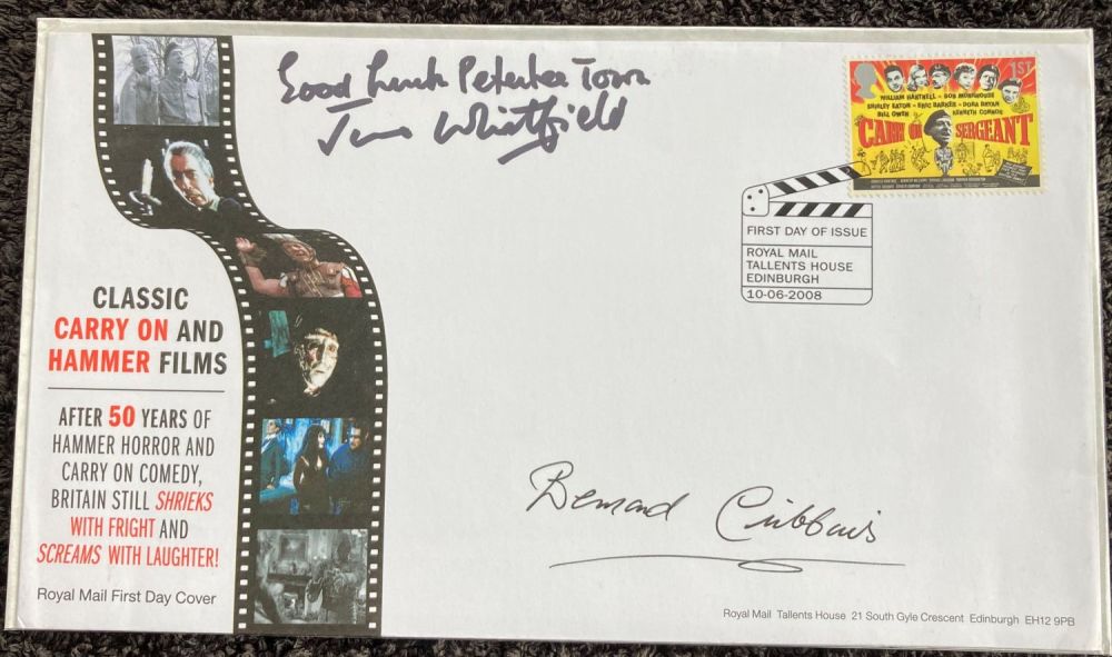 Lot 71: Carry on Stars Bernard Cribbins and June Whitfield...