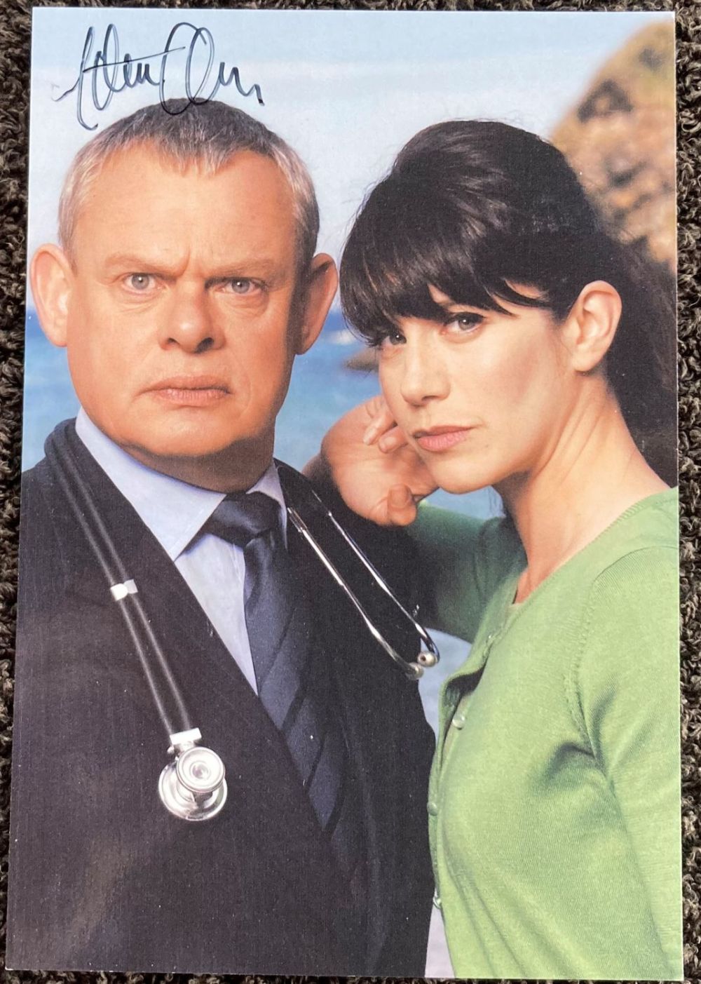 Lot 82: Doc Martin Clunes signed 6 x 4 colour...