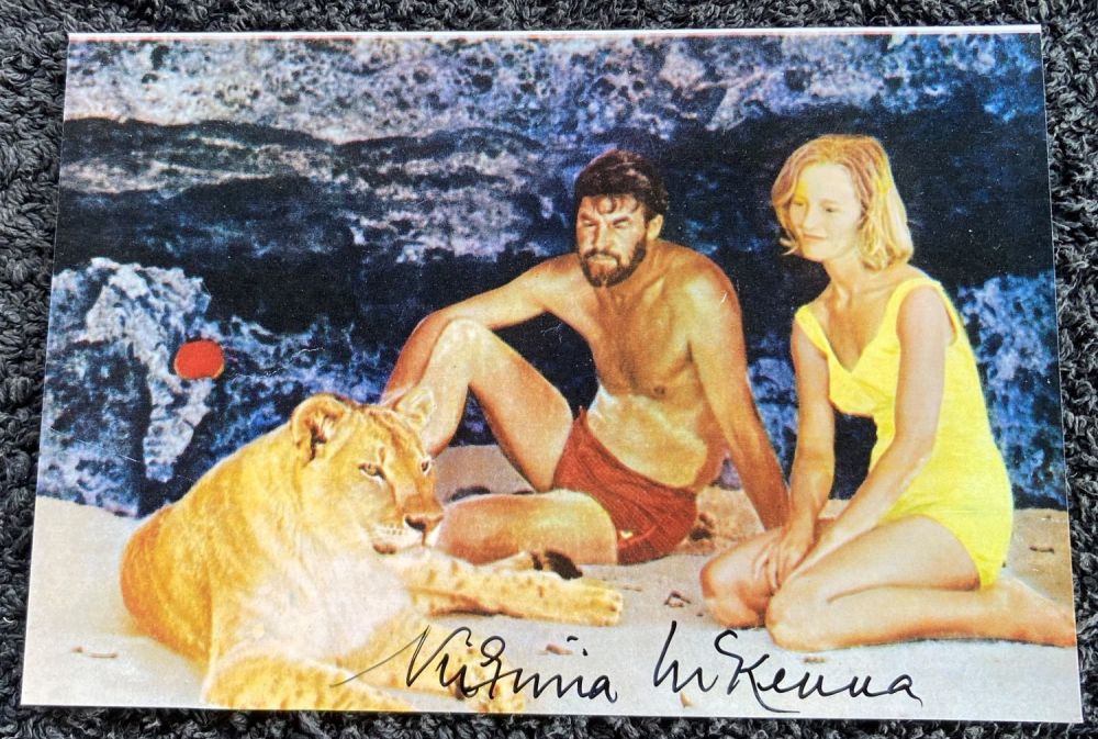 Lot 83: Born Free Virginia Mckenna signed 6 x 4...