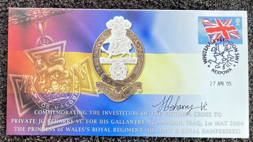 Lot 90: Victoria Cross winner Johnson Beharry VC signed on...