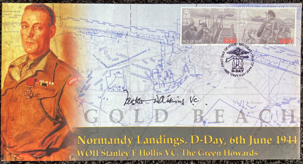 Lot 91: D-Day Victoria Cross winner Tasker Watkins VC signed...