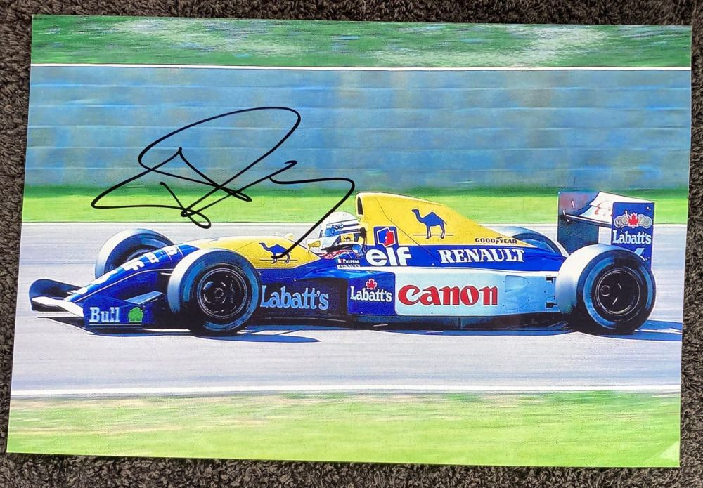 Lot 97: Ricardo Patrese F1 motor racing legend signed 12...