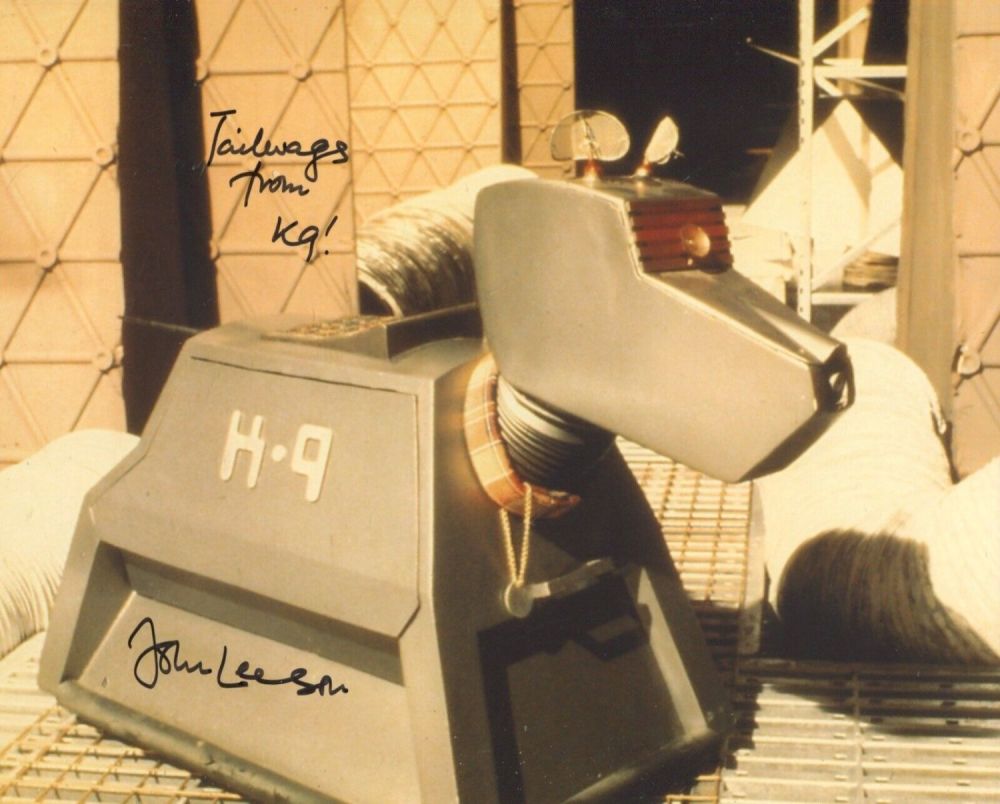 Lot 112: Doctor Who K9 scene photo signed by actor...