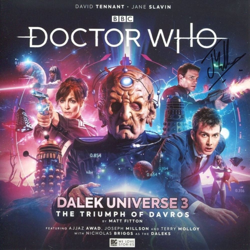 Lot 133: Dr Who Dalek Universe photo signed by Joseph...