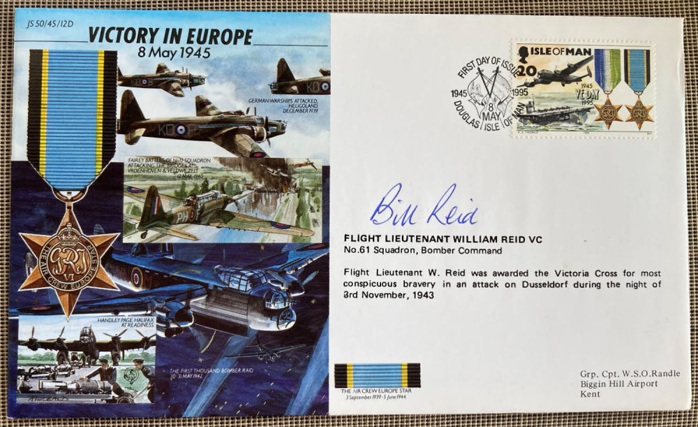 Lot 183: WW2 Victory in Europe 50th ann cover JS50/45/12D...