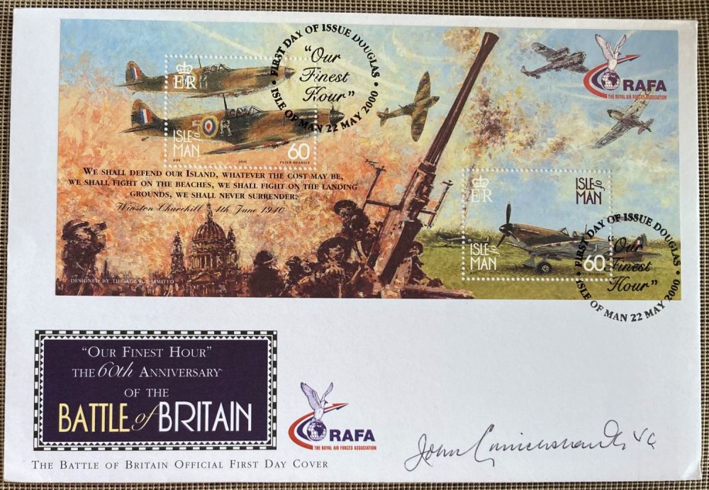 Lot 197: WW2 Victoria Cross winner John Cruickshank VC signed...