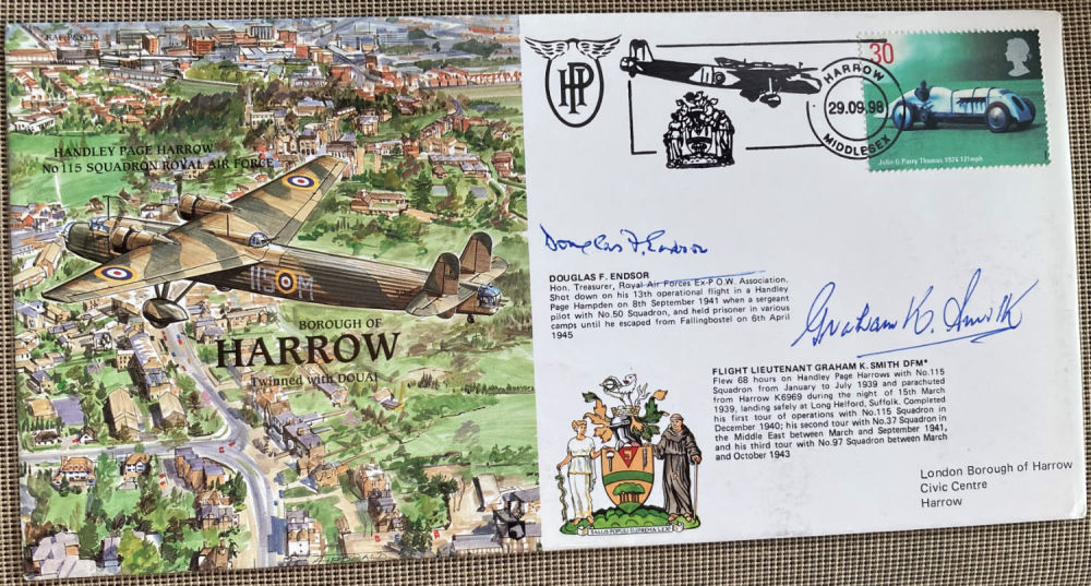 Lot 205: WW2 POW Douglas Ensore 50 sqn, Flt Lt...