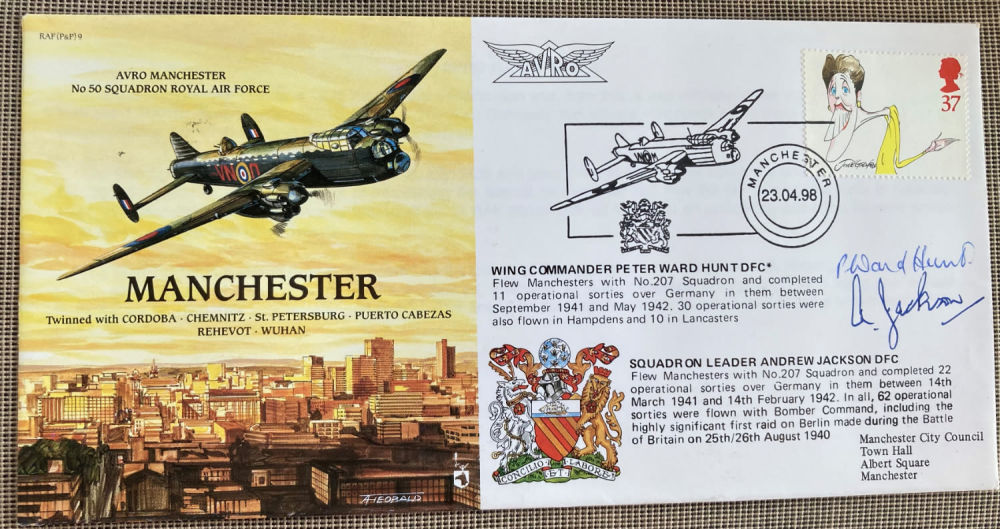 Lot 212: WW2 Wg Cdr Ward Hunt DFC 207 sqn...