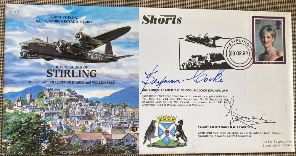 Lot 213: WW2 Sqn Ldr T Seymour Cooke DFC AFC...