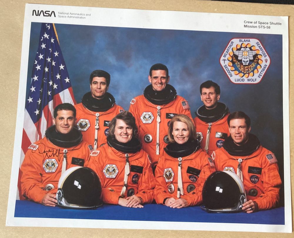 Lot 226: Space Shuttle Astronaut David Wolf signed 10 x...