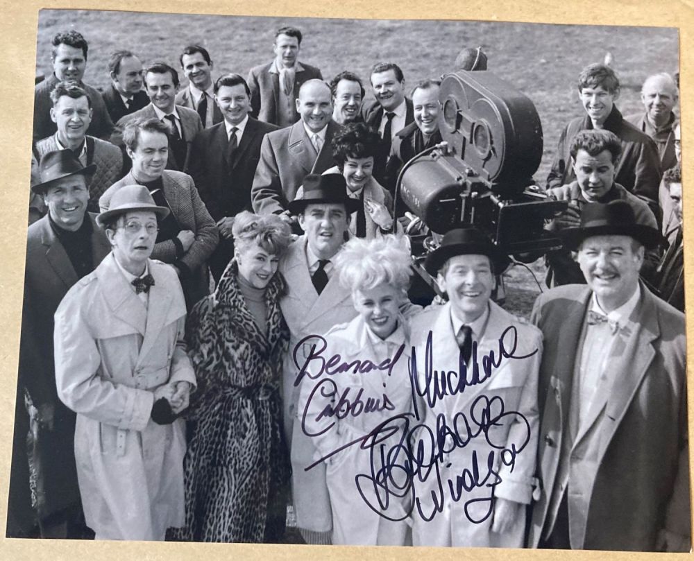 Lot 248: Carry on Stars Bernard Cribbins and Barbara Windsor...