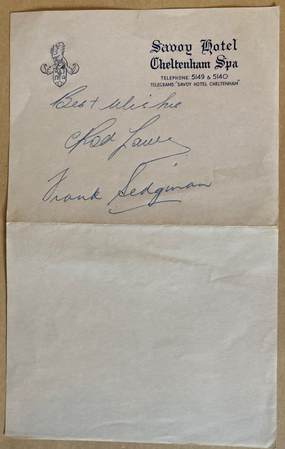 Lot 263: Tennis Rare autographs of the great Australian tennis...