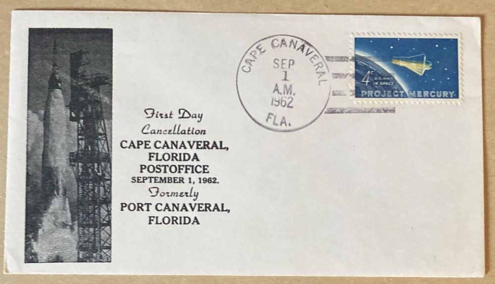 Lot 269: 1962 Project Mercury space FDC with Cape Canaveral...
