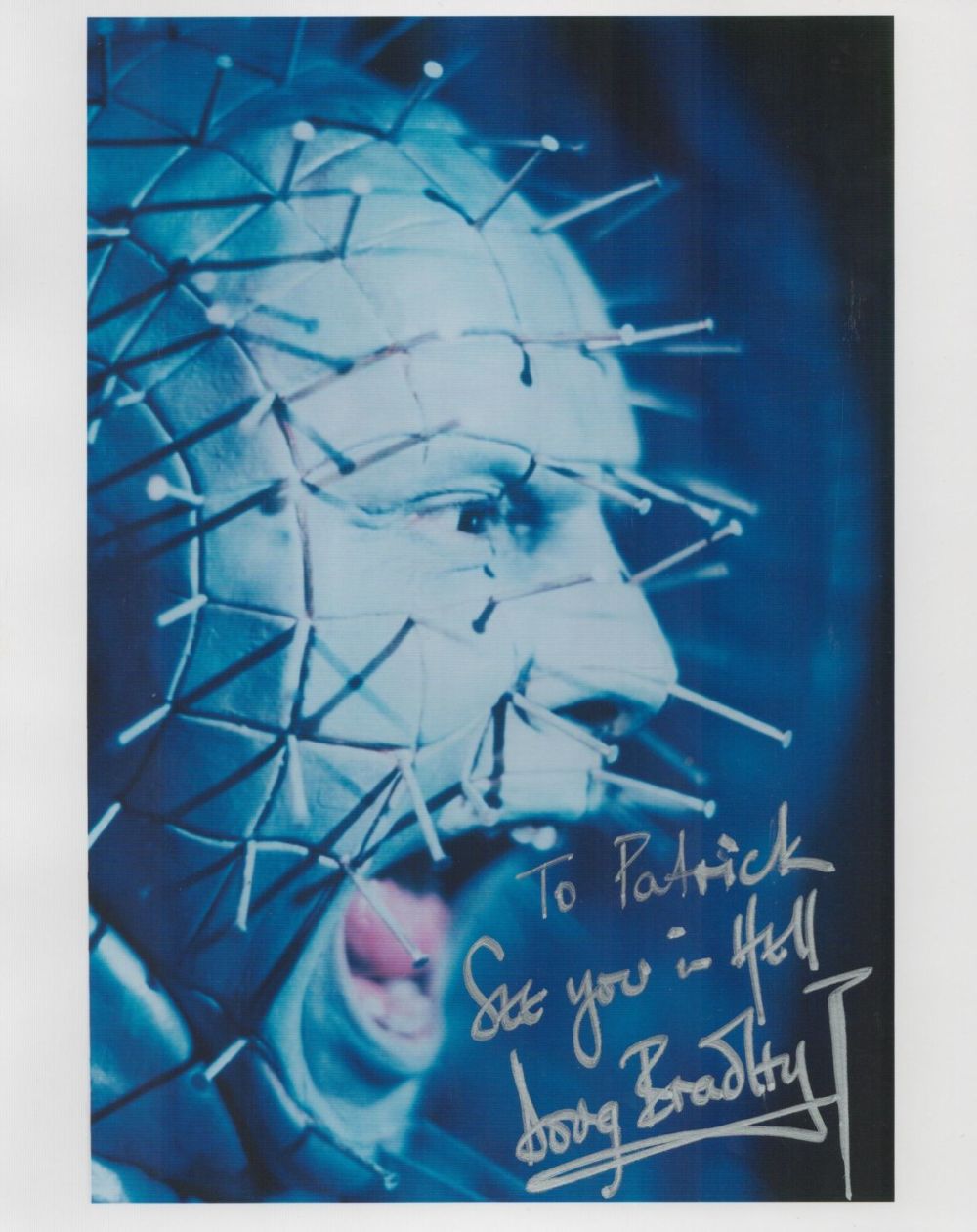 Lot 54: Doug Bradley, a signed 10x8 photo. The actor...
