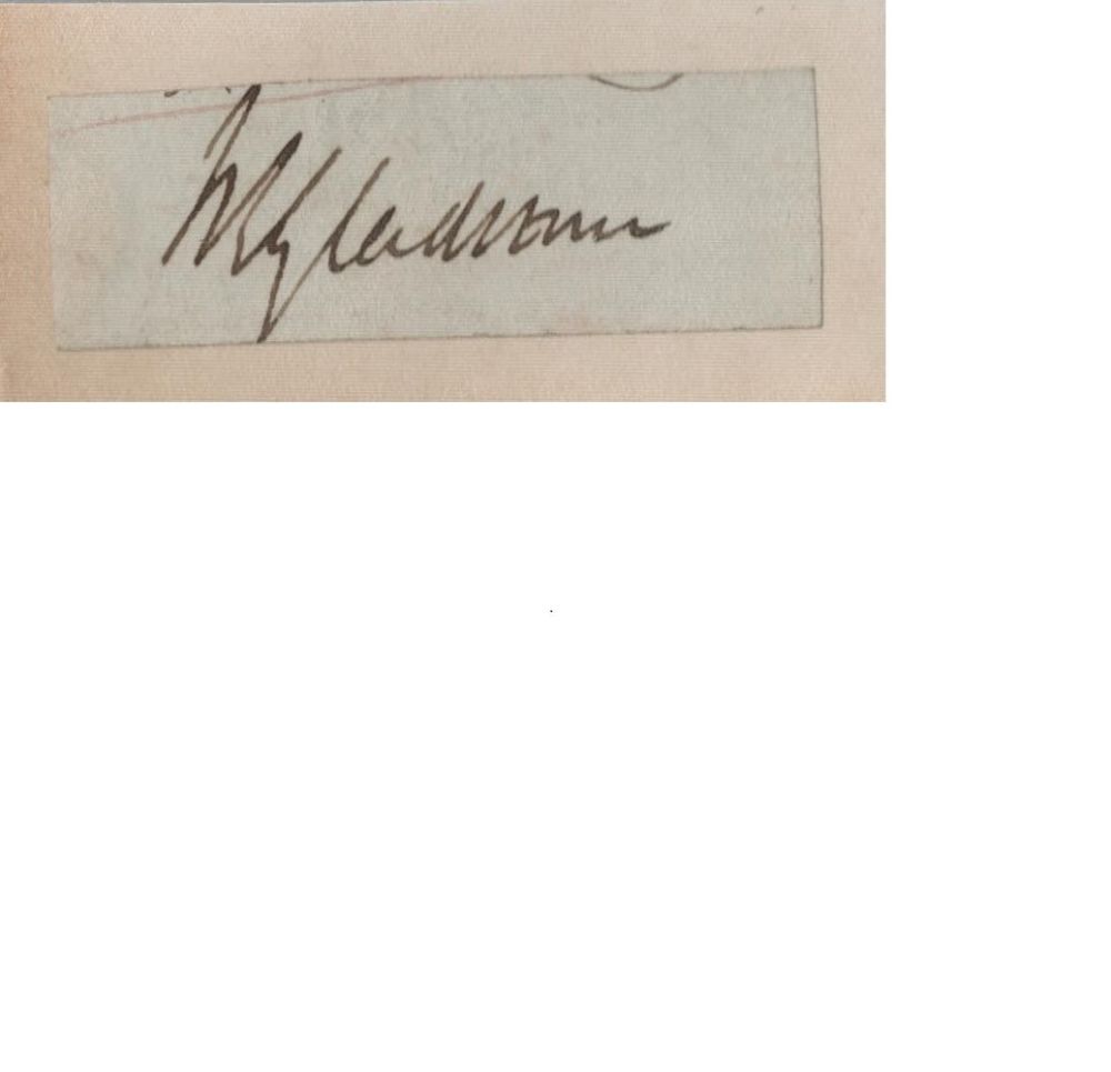 Lot 81: William Gladstone small, clipped signature. Good Condition. All...