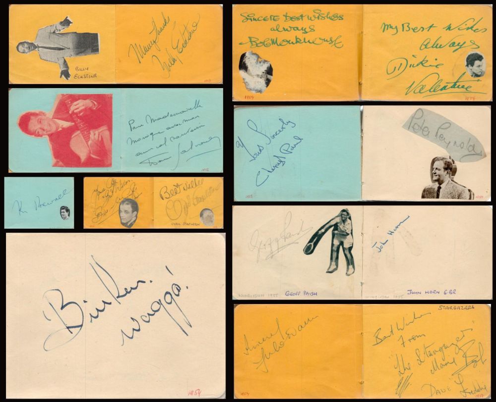 Lot 104: Tv Film and Sport Vintage Autograph Book With...