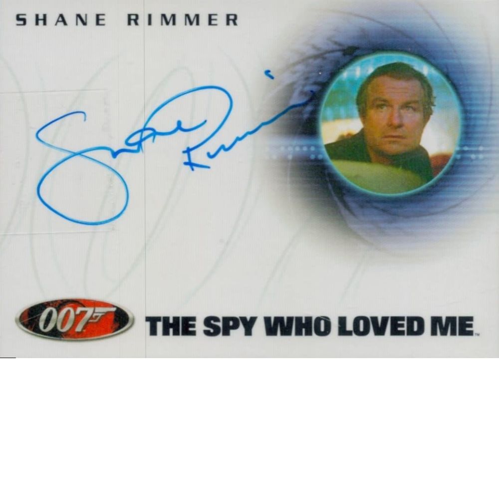 Lot 113: Tv and Film. Shane Rimmer (The Spy Who...