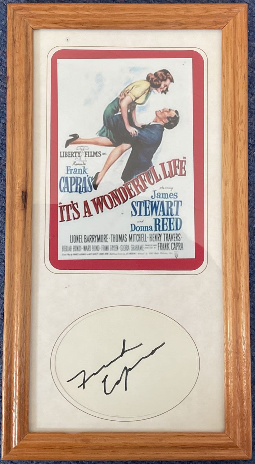 Lot 114: Tv and Film. Frank Capra Signed Signature Card...