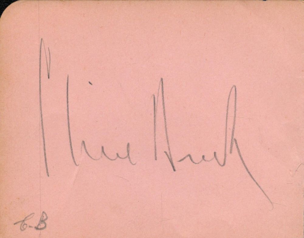 Lot 123: Tv and Film. Clive Brook (Sherlock Holmes) Signed...