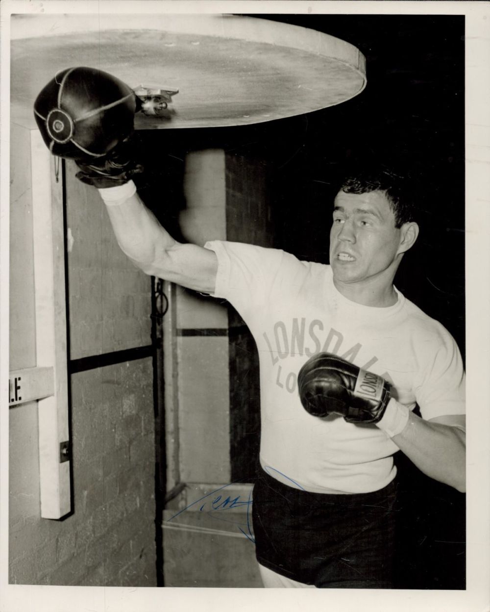 Lot 131: Boxing. Terry Downes Signed 10 x 8 inch...