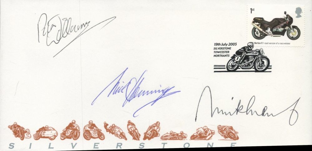 Lot 135: Motor Cycle legends Mick Grant, Peter Williams and...