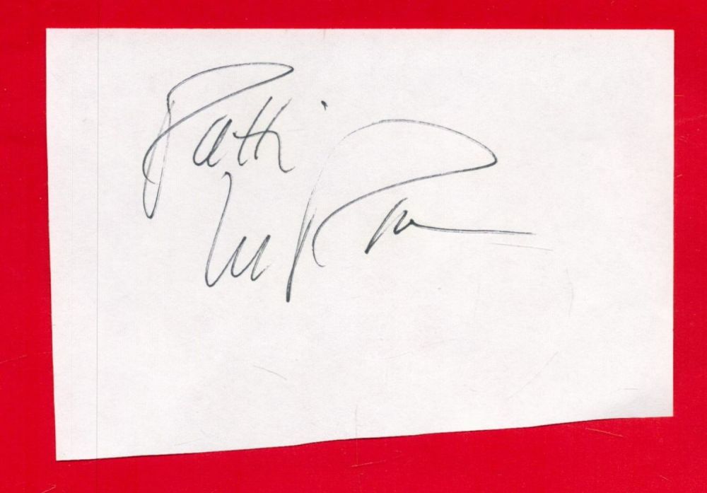 Lot 141: Patti Lupone signed album page. Good Condition. All...