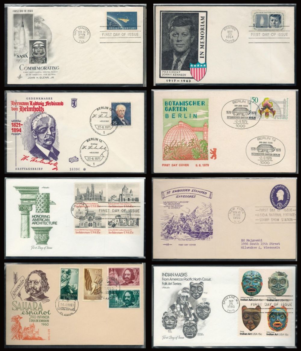 Lot 149: 50 Plus Vintage First Day Covers From Around...