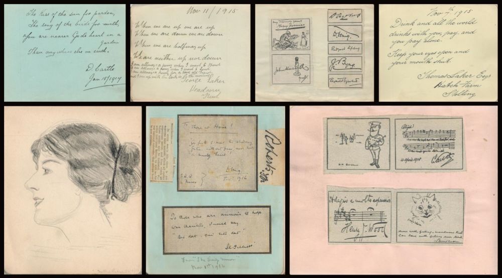 Lot 182: Vintage Autograph Book With Mainly Personal Signatures Starting...