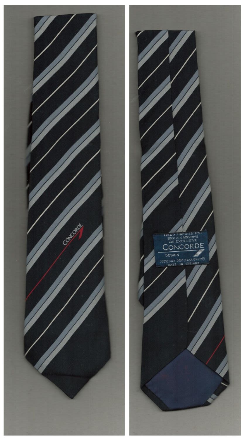 Lot 262: Concorde Tie-Hand Finished for British Airways An Exclusive....