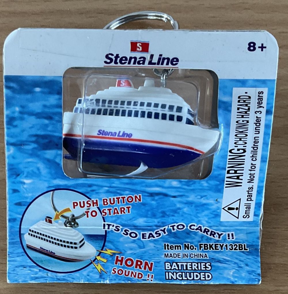 Lot 263: Stena Line Ferry Key Ring. Push button to...