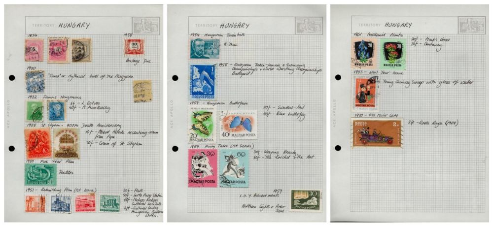 Lot 265: 26 used Stamps Territory Hungary. Good Condition. All...