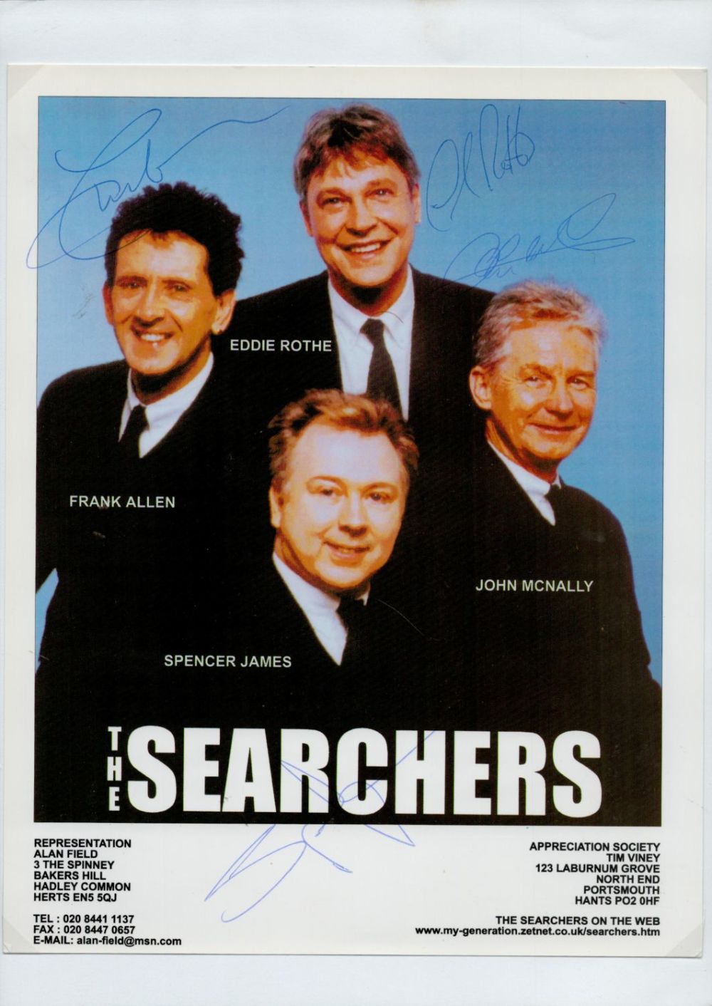 Lot 274: Multi Signed Frank Allen, Eddie Rothe, Spencer James...