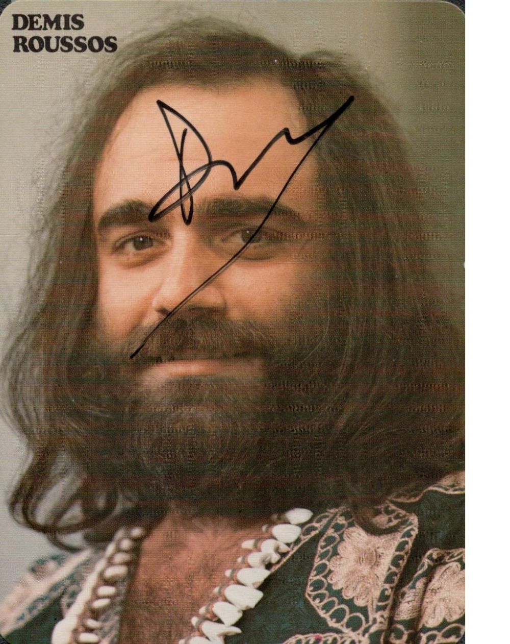 Lot 275: Signed Demis Roussos Promo Colour Photo. Greek Singer...