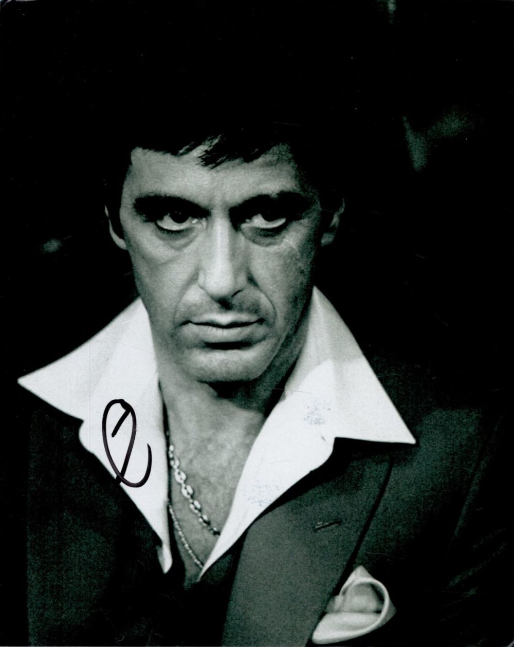 Lot 309: Al Pacino signed 10x8 inch black and white...