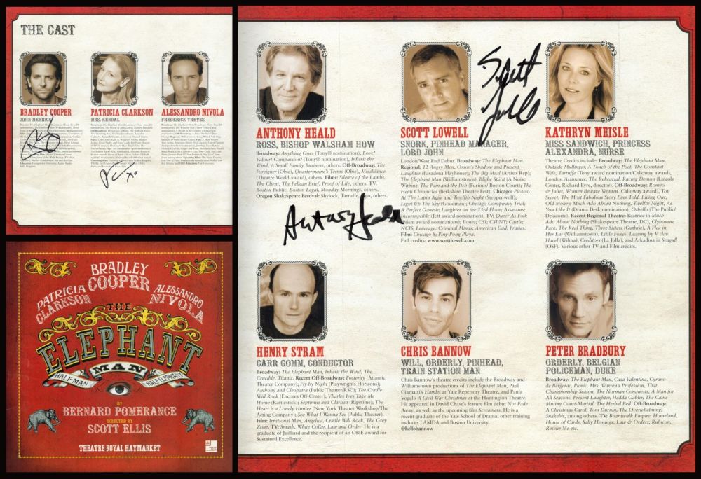 Lot 325: The Elephant Man multi signed Theatre Programme. Signatures...