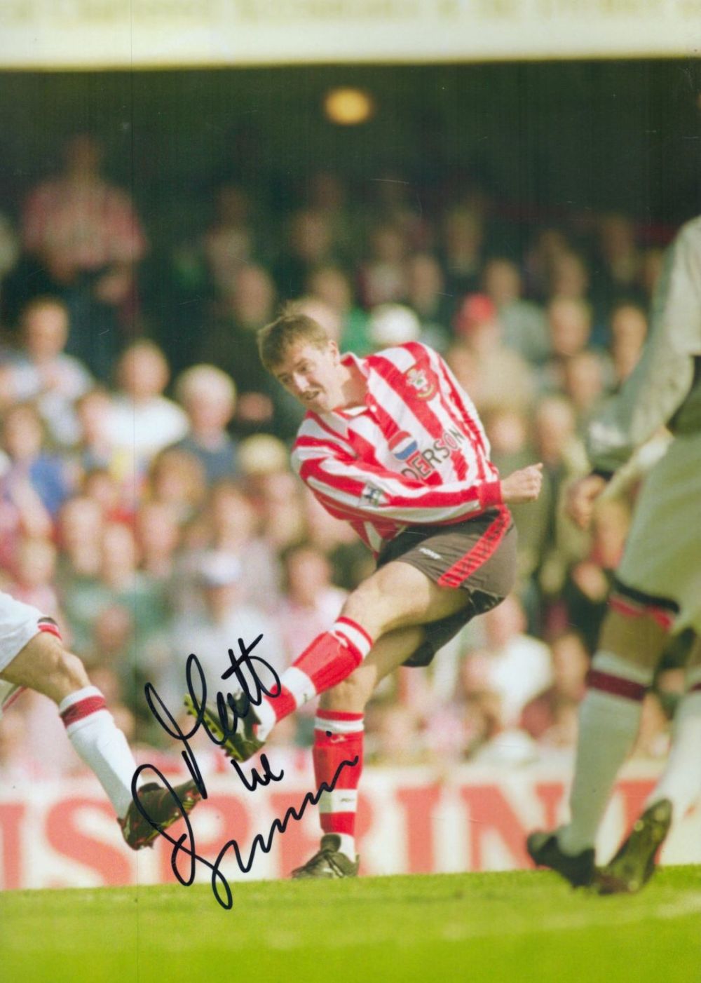 Lot 333: Matt Le Tissier signed 12x8 inch colour photo....