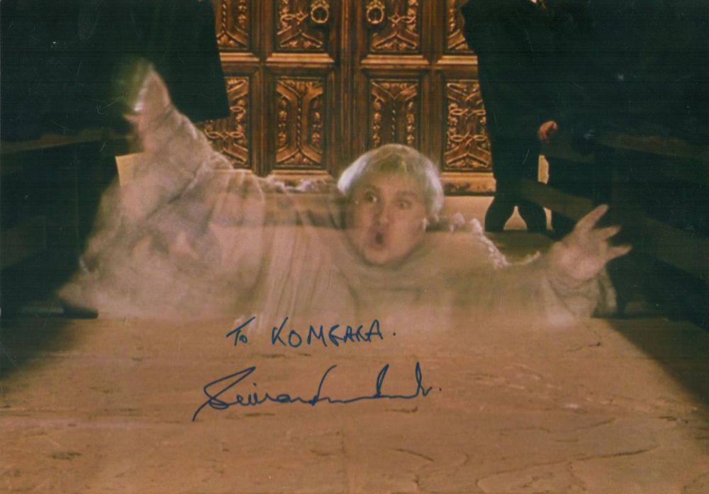 Lot 337: Simon Fisher-Becker signed 12x8 inch Harry Potter ghost...