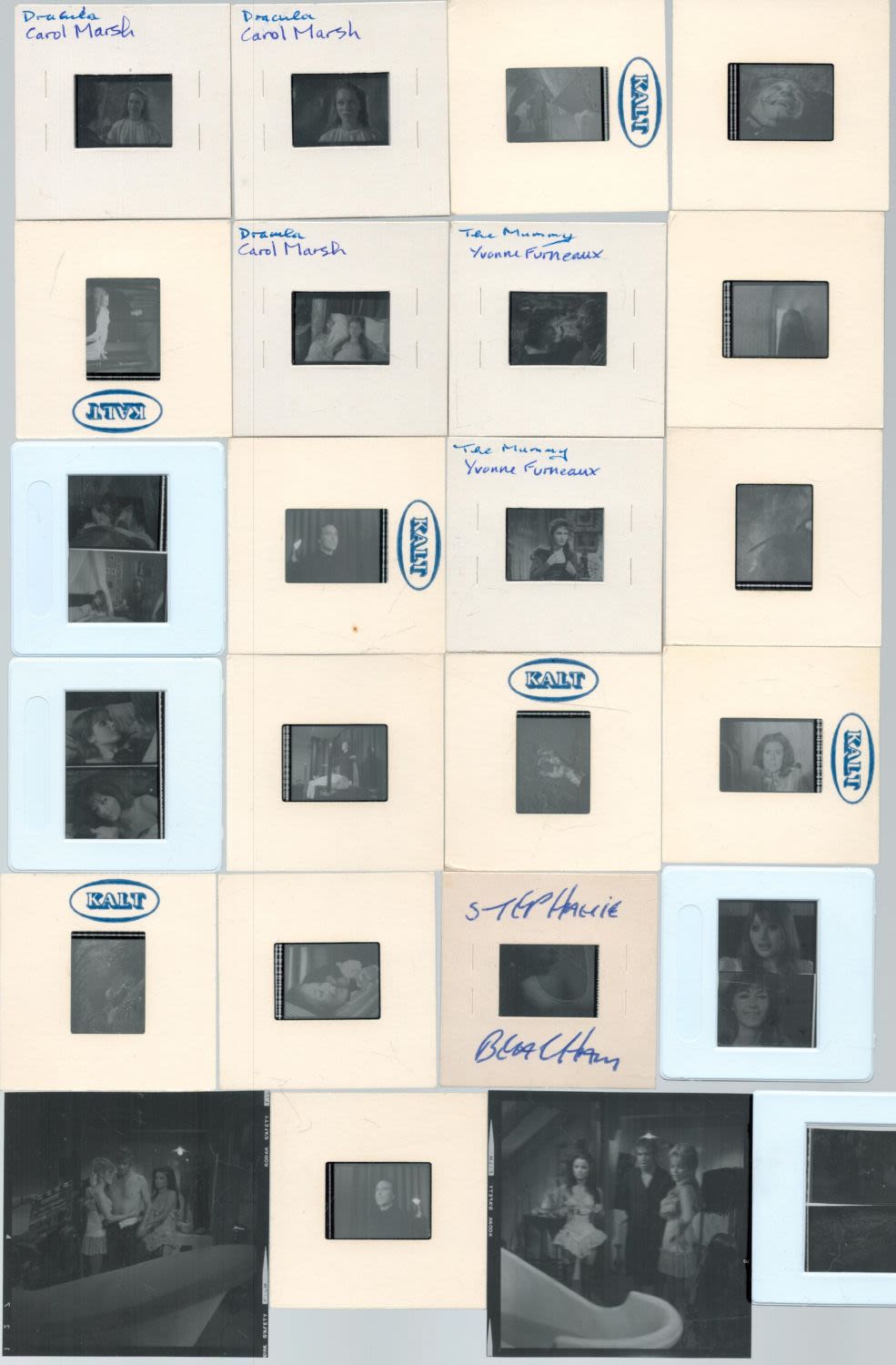 Lot 366: Dracula collection of Film Cells. Approx 20. Good...