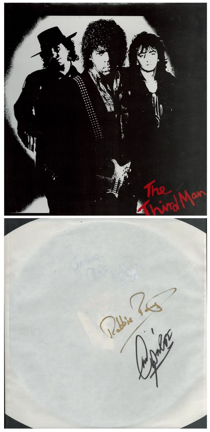 Lot 376: The Third Man signed and dedicated LP. Signed...