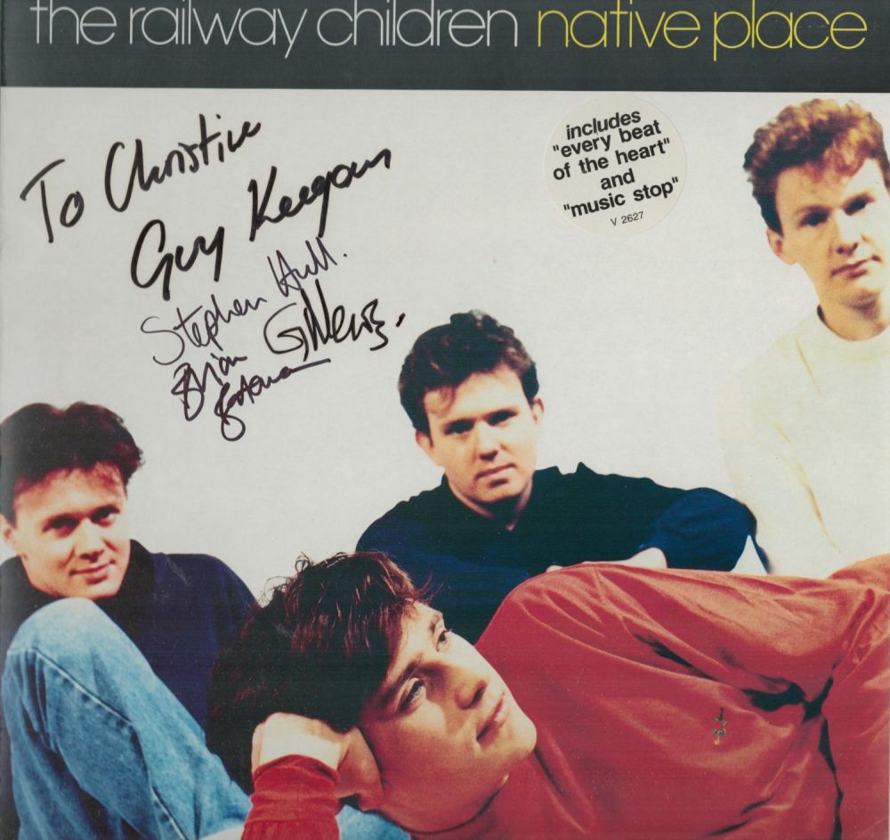 Lot 391: The Railway Children multi signed and dedicated LP....