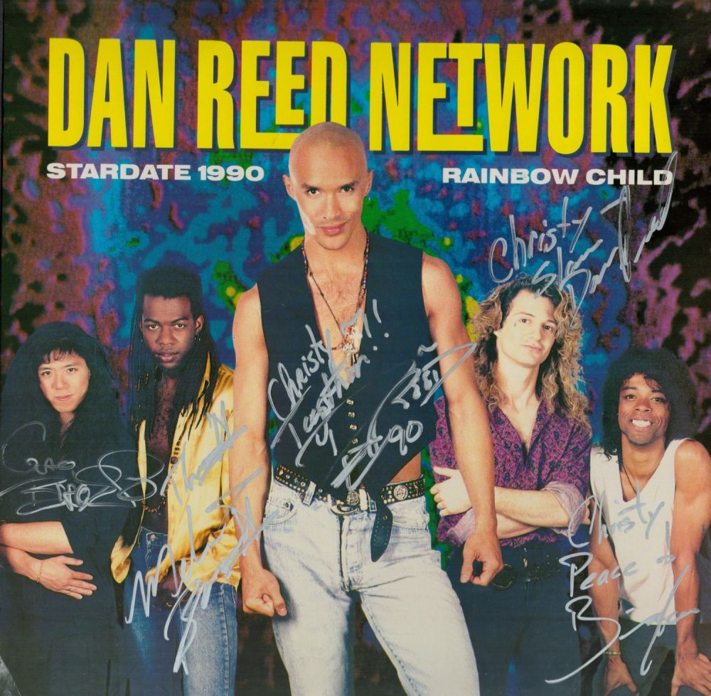 Lot 399: Dan Reed Network Rainbow Child multi signed and...